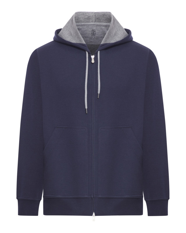 [Brunello Cucinelli] Zip Up FW26 MM8319069GC1265 COBALTO