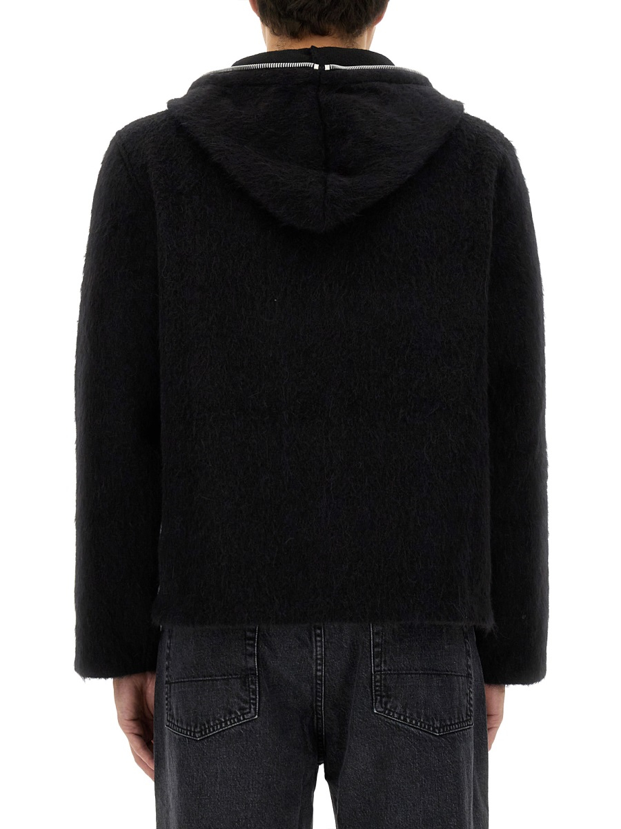 [Our Legacy] Cardigan FW26 M4243FBH_BLACKHAIRYWOOL