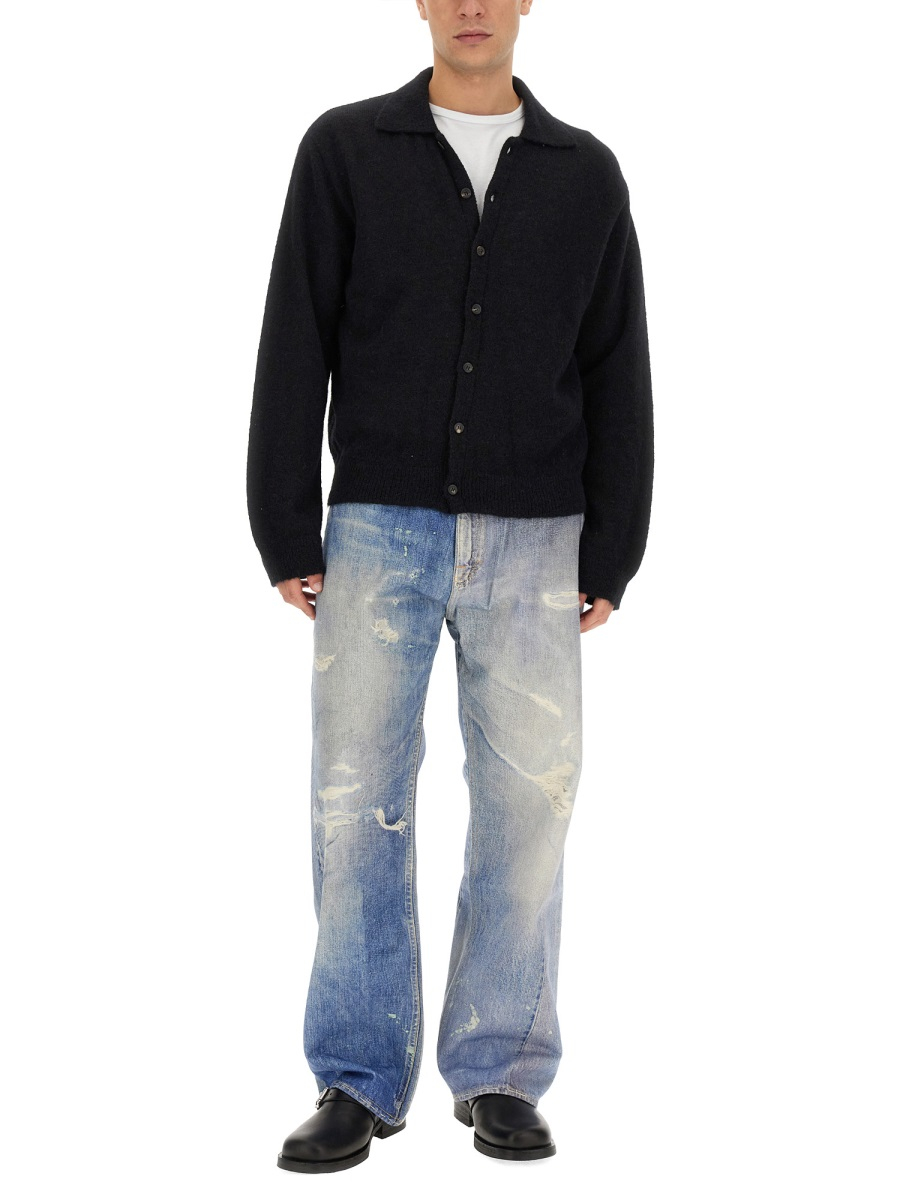 [Our Legacy] Cardigan FW26 M4213ECFSE_BLACKFUZZYALPACA
