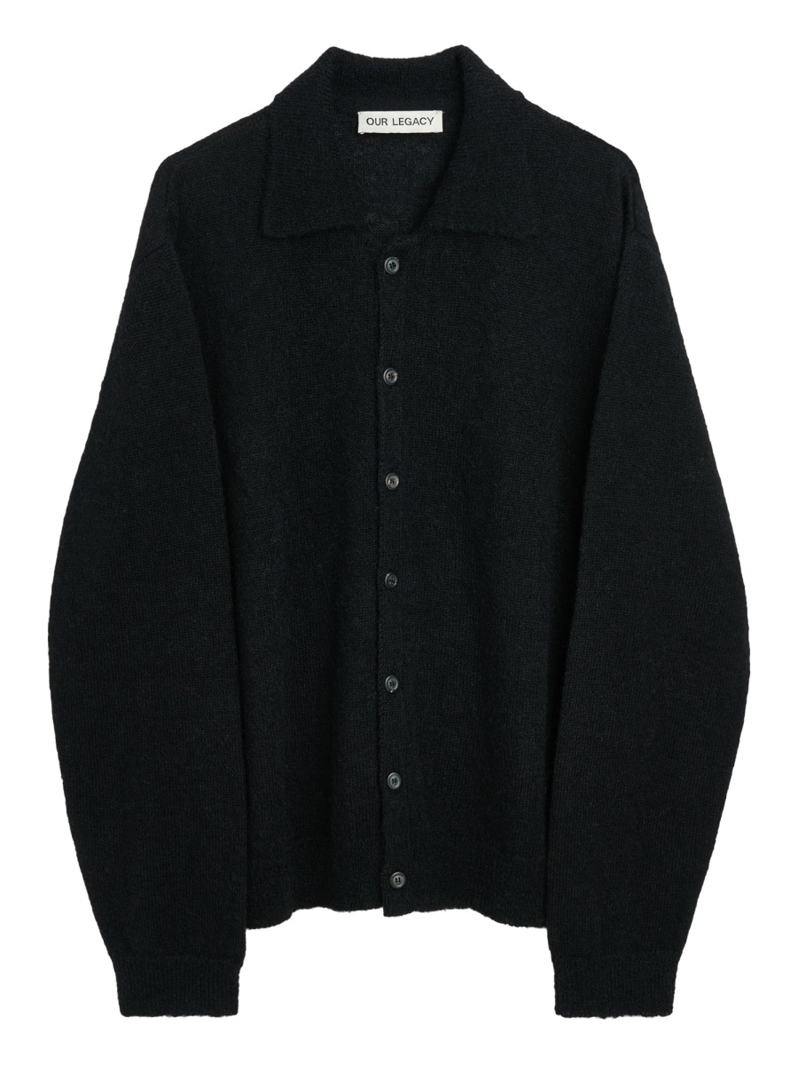 [Our Legacy] Cardigan FW26 M4213ECFSE_BLACKFUZZYALPACA