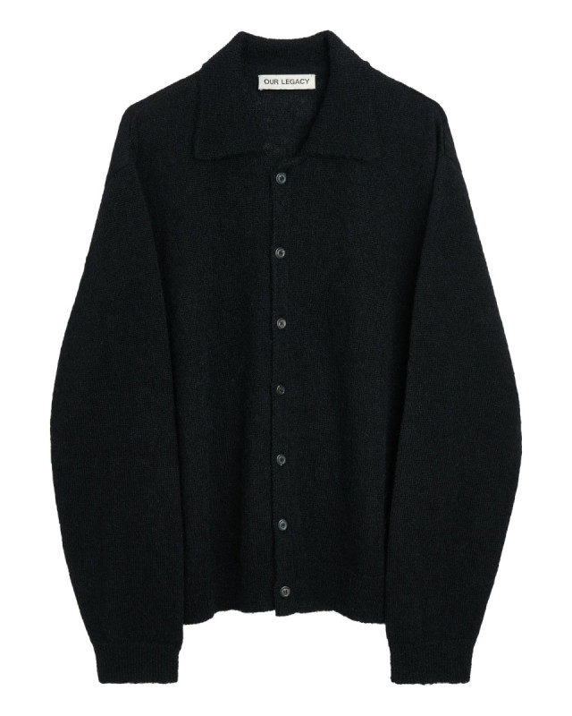 [Our Legacy] Cardigan FW26 M4213ECFSE_BLACKFUZZYALPACA