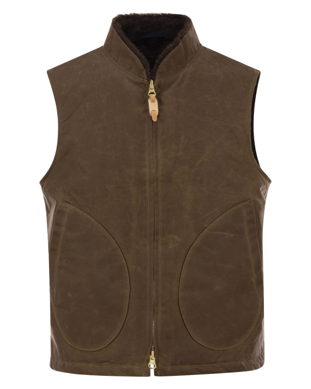 [Manifattura Ceccarelli] Vest FW26 7916WX DARK TAN