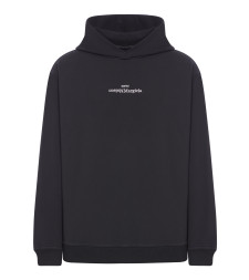 [Maison Margiela] Hoodie SS26 S50GU0167S25503962 BLACK WHITE EMBROIDERY