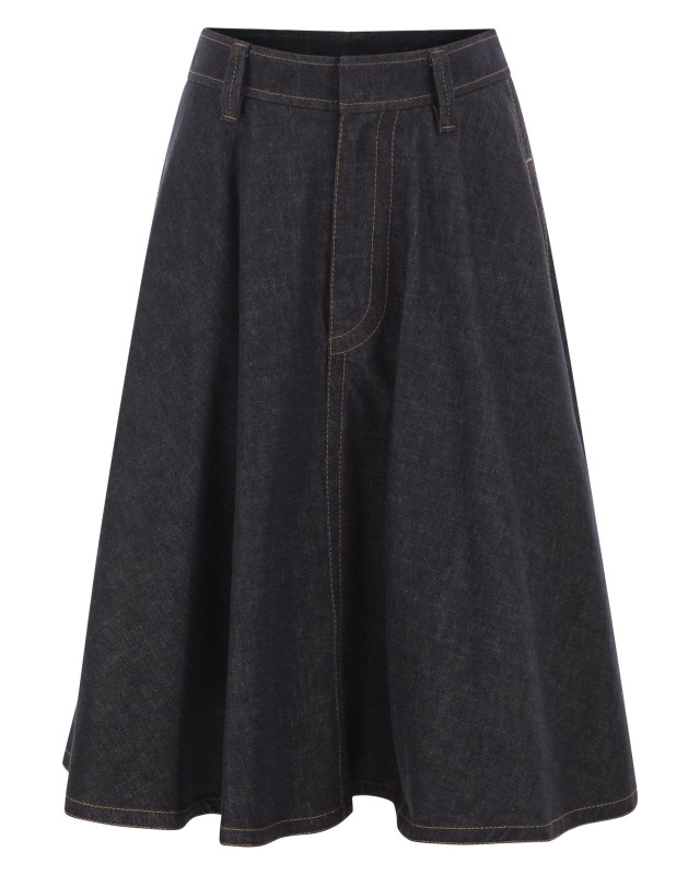 [Brunello Cucinelli] Long skirt FW26 ML134G4087 C001