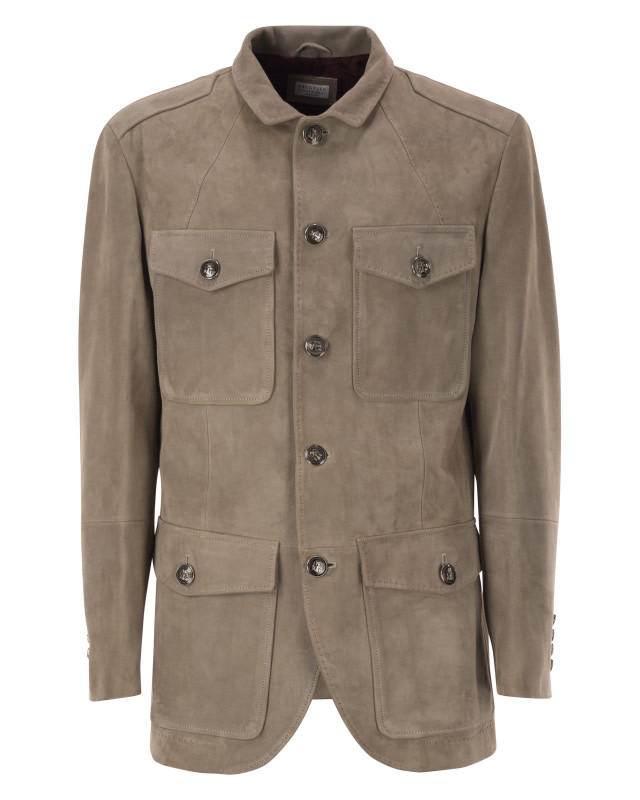 [Brunello Cucinelli] Leather Jacket FW26 MPCSD2099 C9865