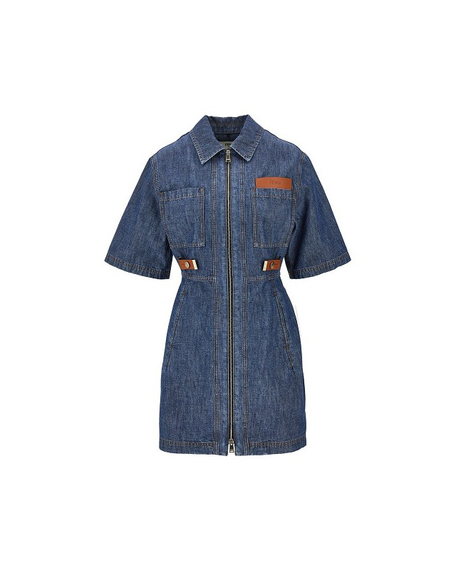 [Fendi] Short sleeve dress FW26 FLD576AW8HF0QB0-F0QB0