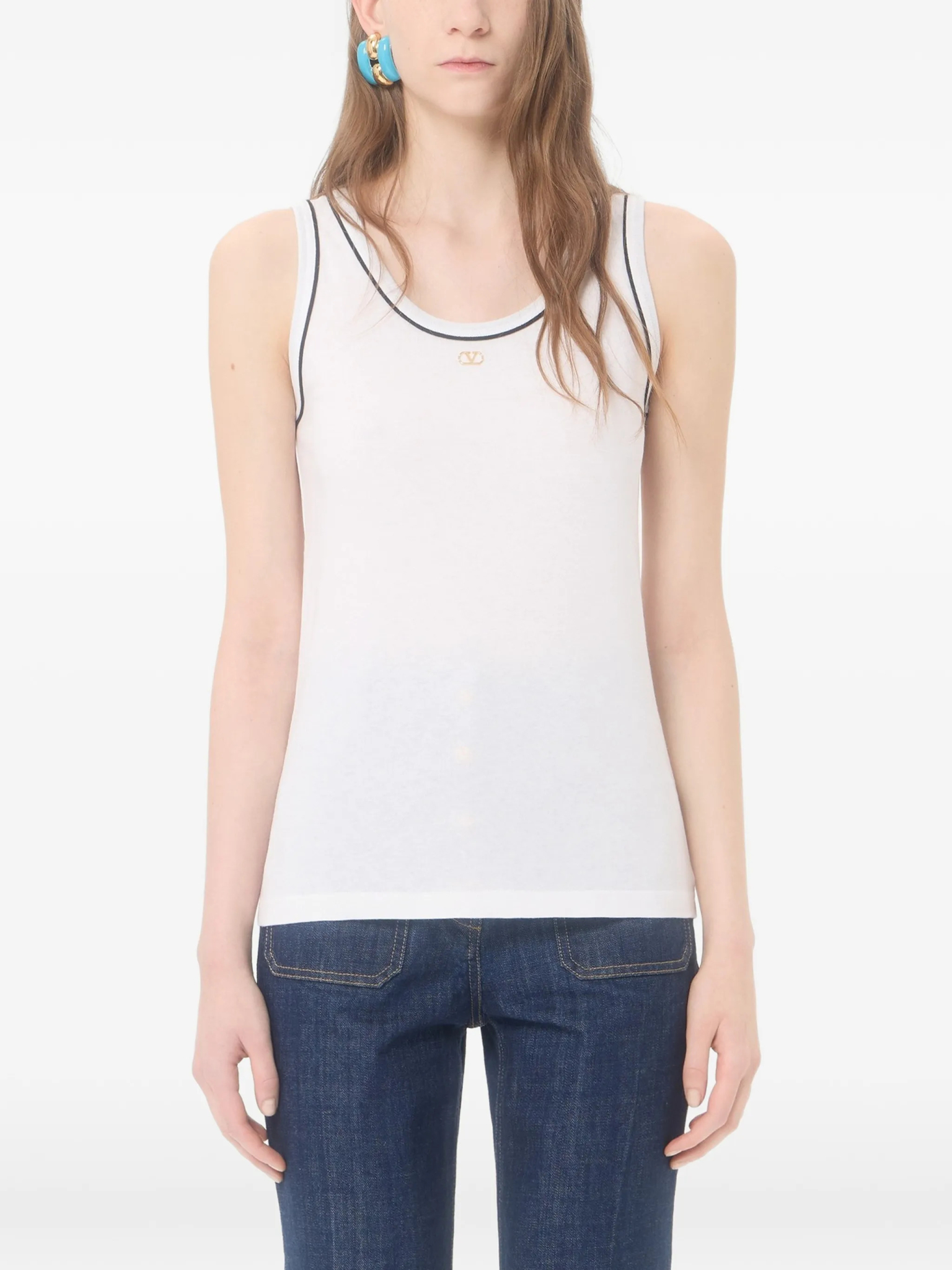 [Valentino Garavani] Tank top FW26 9B3MC02QAA5A01