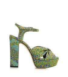 [Jimmy Choo] Sandals CO HELOISE 120LAGOON/CLOVER MIX
