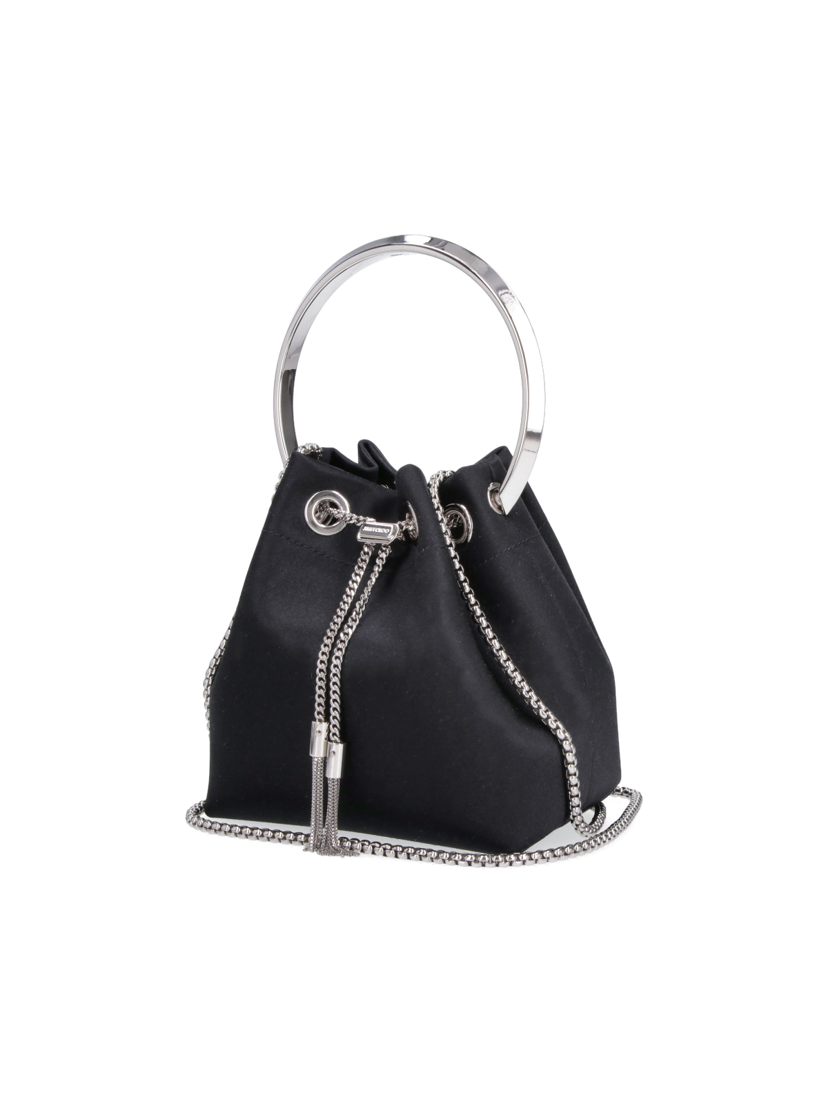 [Jimmy Choo] Shoulder bag FW26 BON BON FUQBLACK SILVER