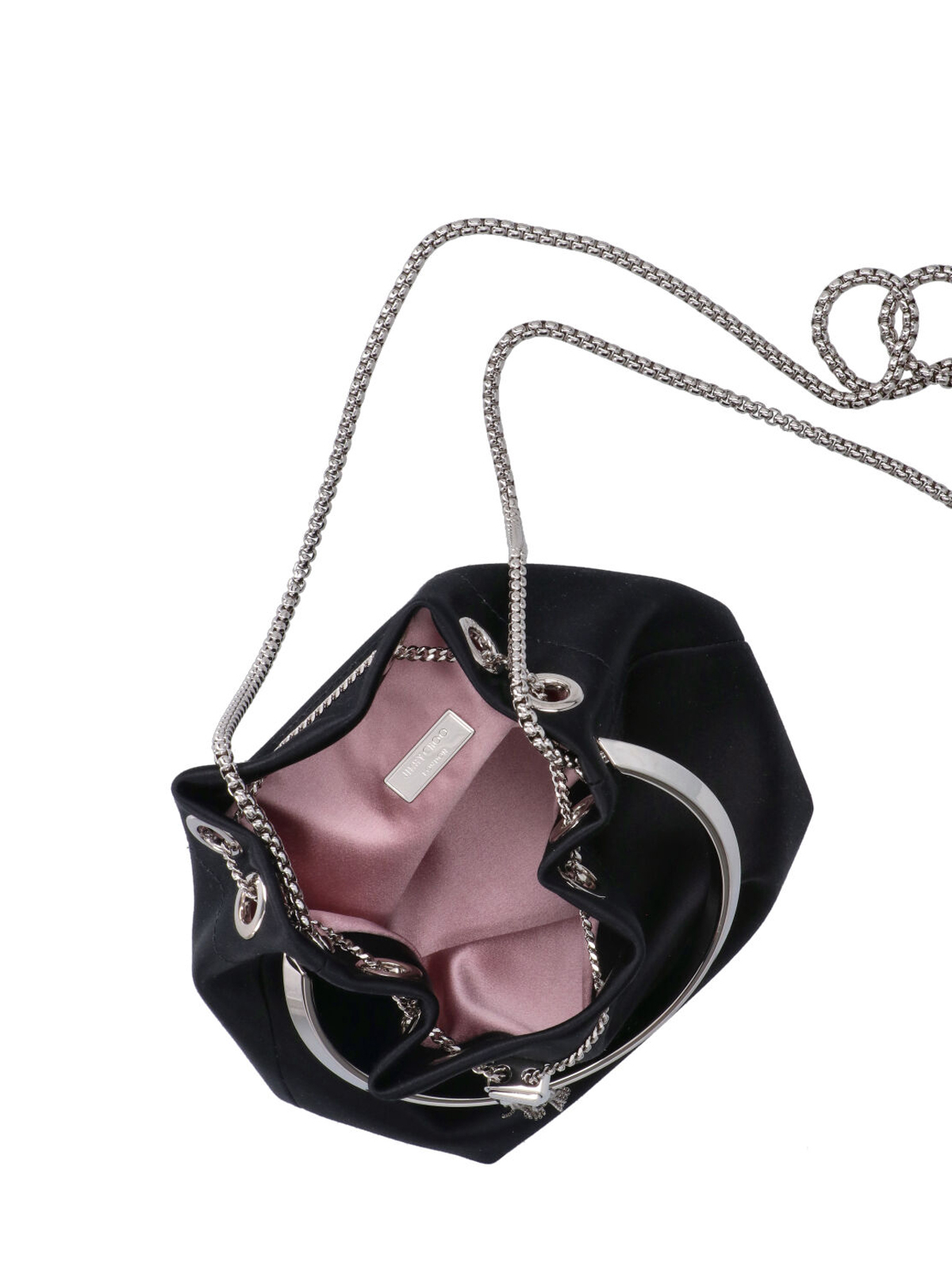 [Jimmy Choo] Shoulder bag FW26 BON BON FUQBLACK SILVER