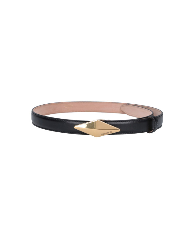 [Jimmy Choo] Belt FW26 DIAMOND CLASP BELT TBNBLACK GOLD