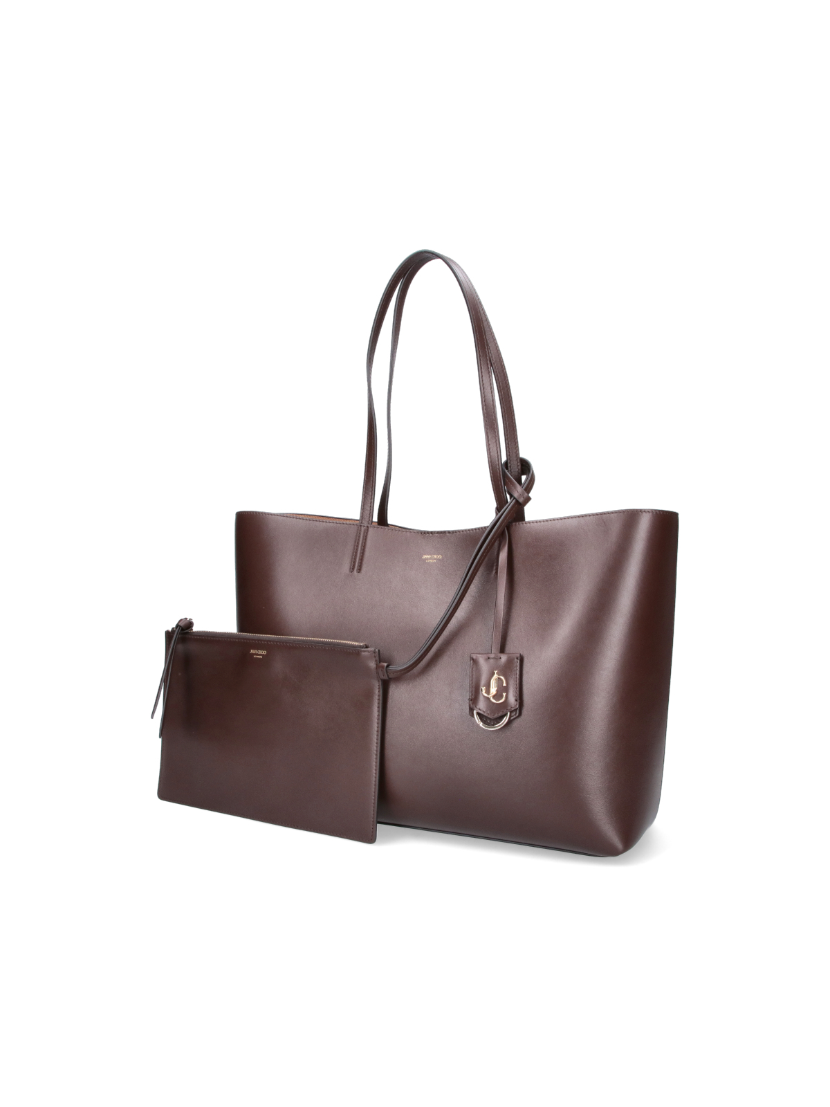 [Jimmy Choo] Tote bag FW26 NINE2FIVE E W PKRCHOCOLATE LIGHT GOLD
