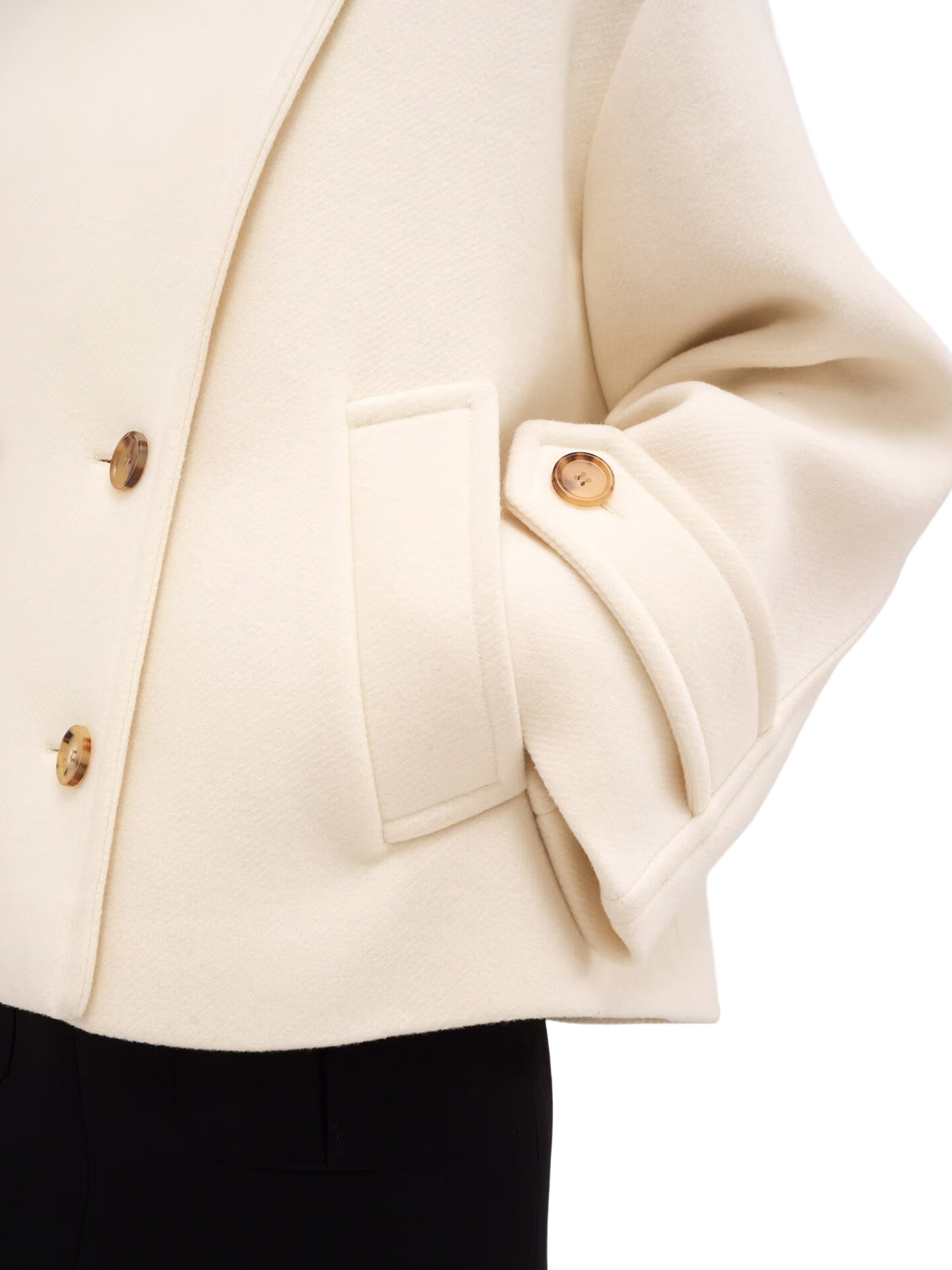 [Chloe] Coat FW26 CH25AMA96952112 EDEN WHITE