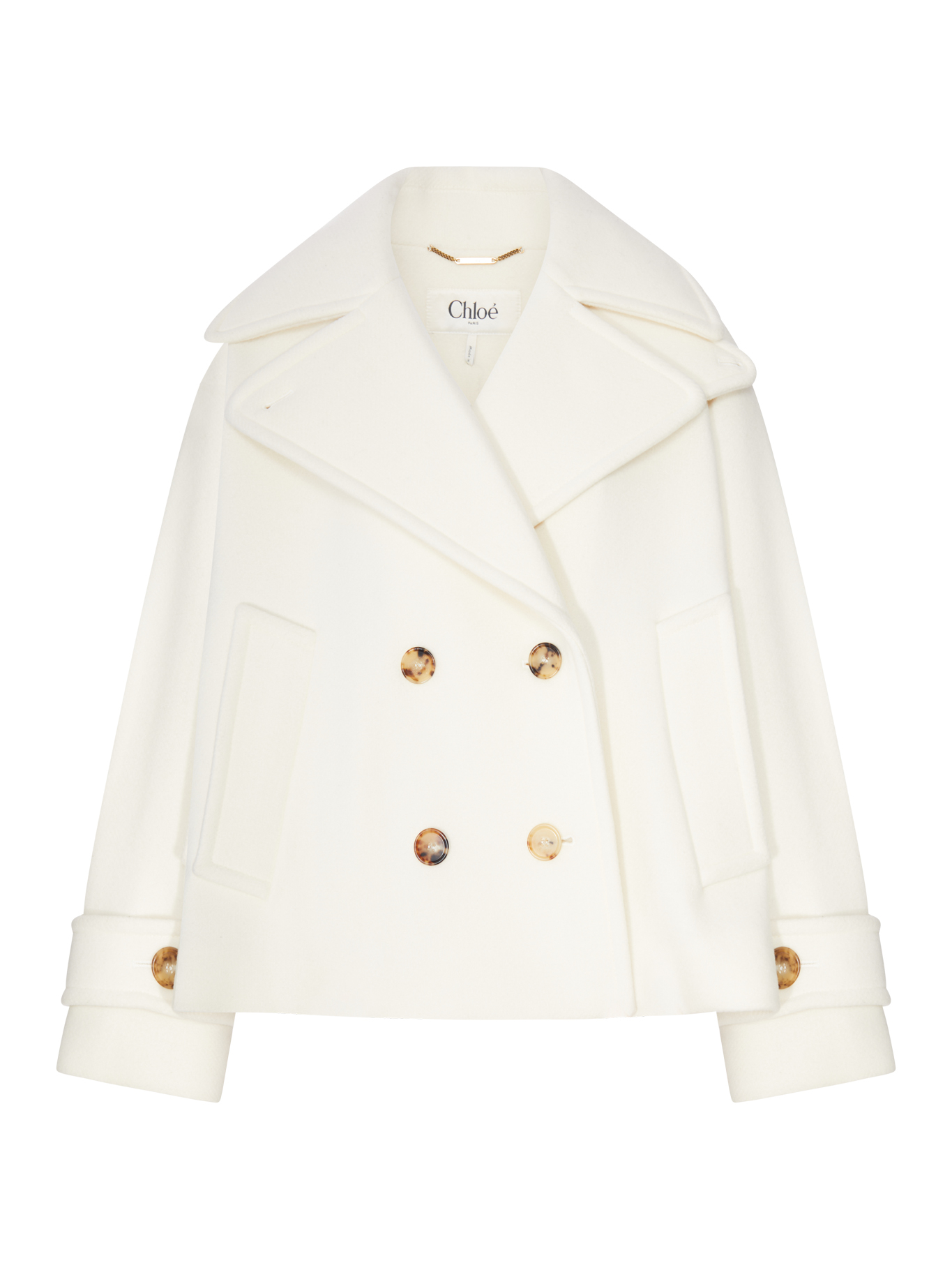 [Chloe] Coat FW26 CH25AMA96952112 EDEN WHITE