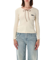 [Miu Miu] T-shirts Long Sleeve FW26 MJLA58191IF0379