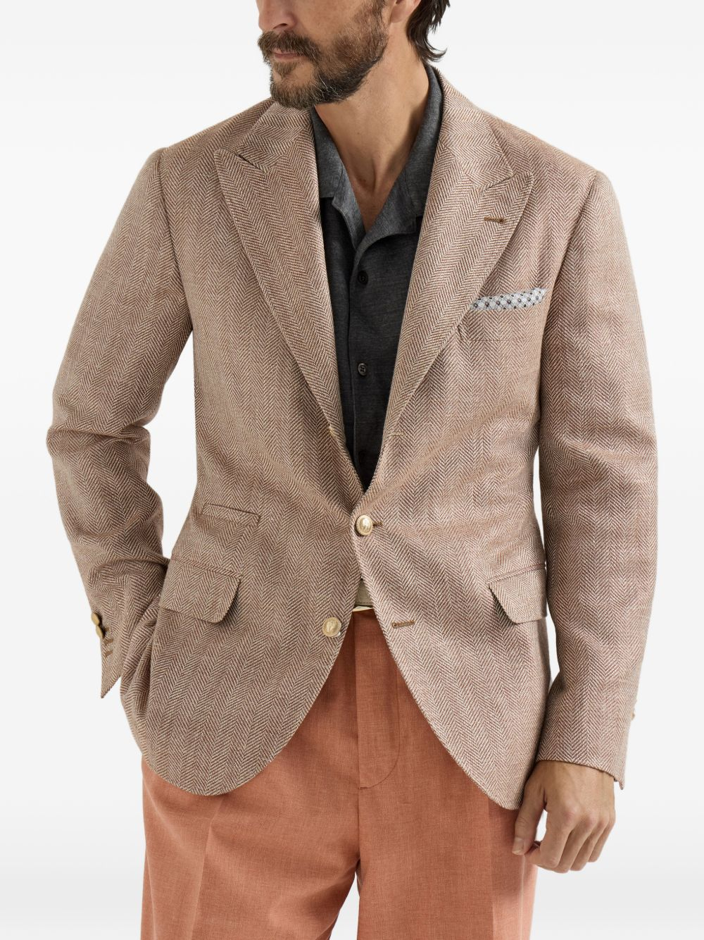 [Brunello Cucinelli] Blazer SS26 MZ4077BFDGC068