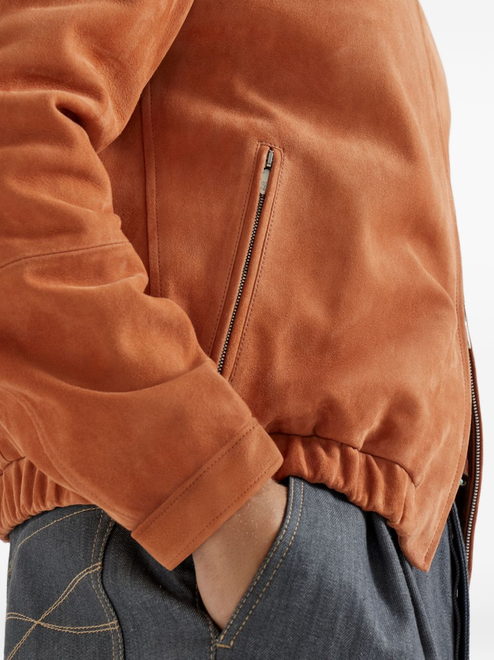 [Brunello Cucinelli] Leather Jacket SS26 MPCAO2071CSC21