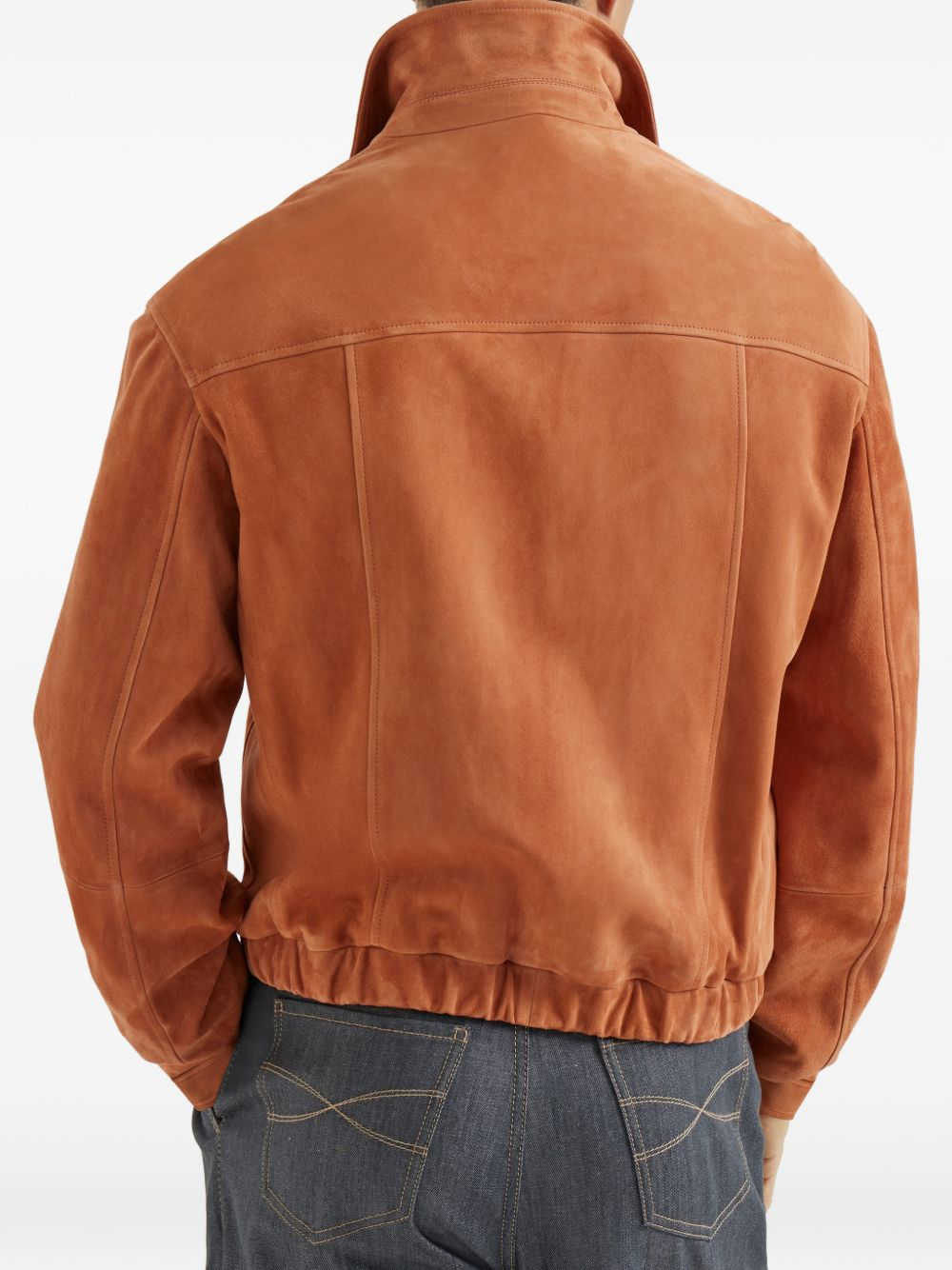[Brunello Cucinelli] Leather Jacket SS26 MPCAO2071CSC21