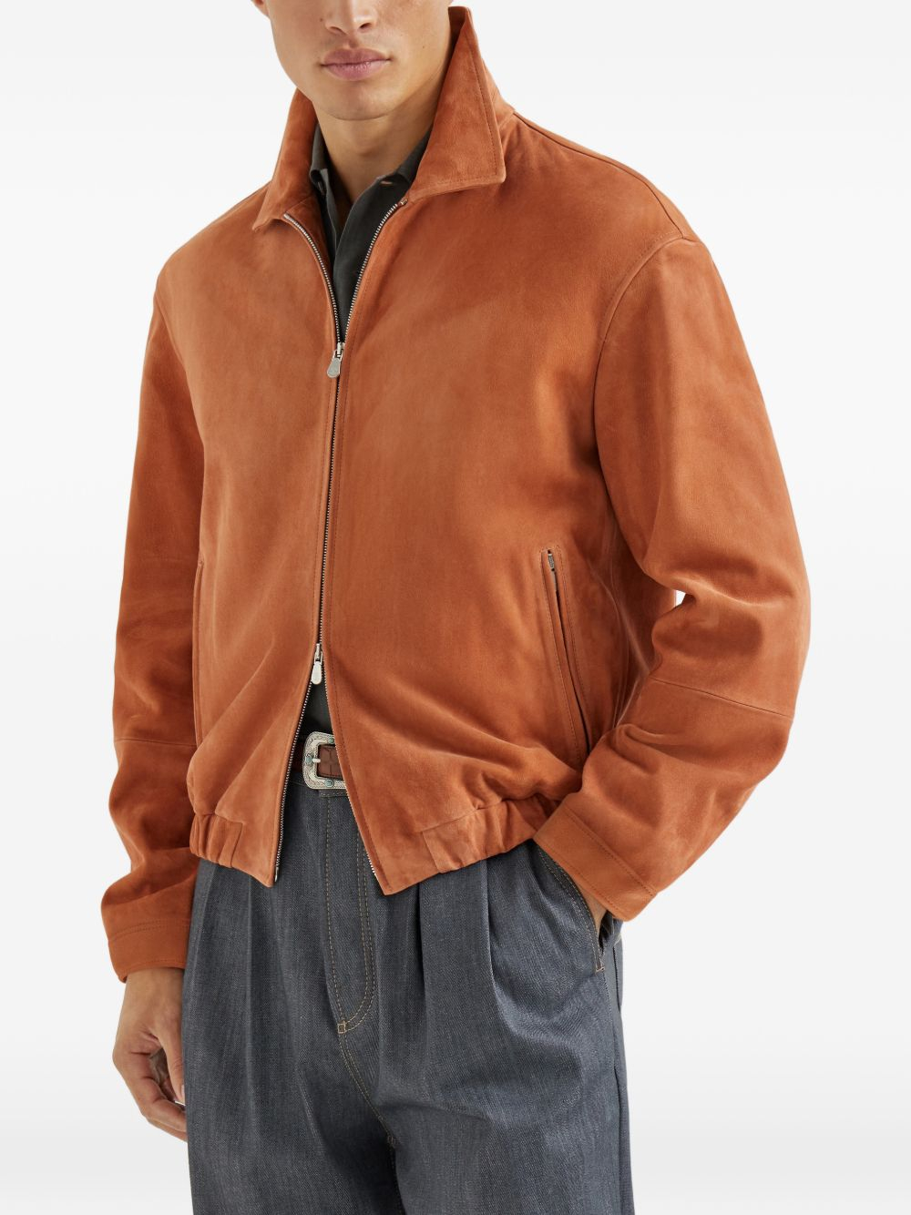 [Brunello Cucinelli] Leather Jacket SS26 MPCAO2071CSC21