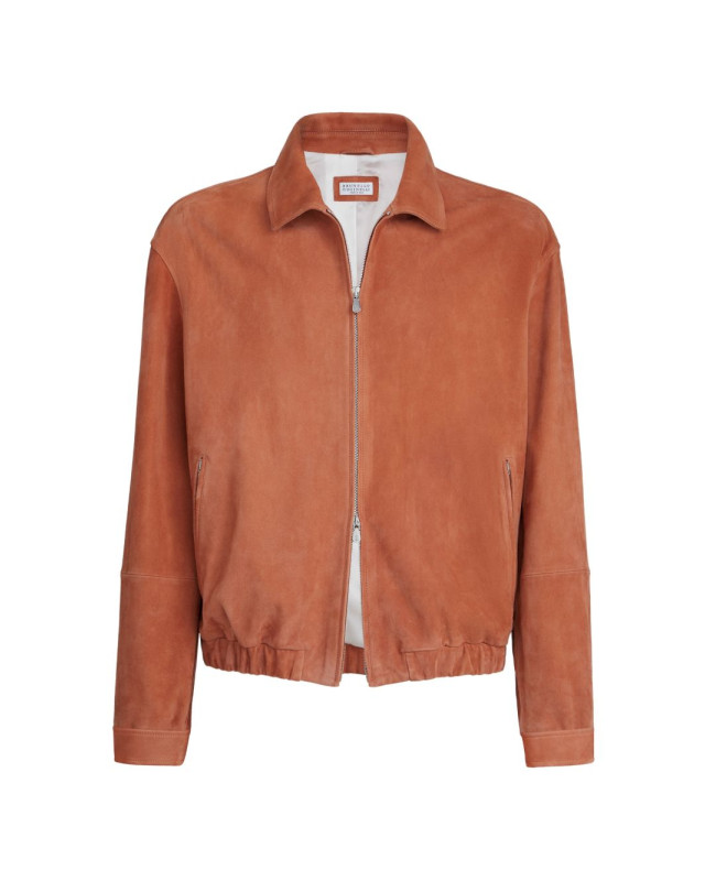[Brunello Cucinelli] Leather Jacket SS26 MPCAO2071CSC21