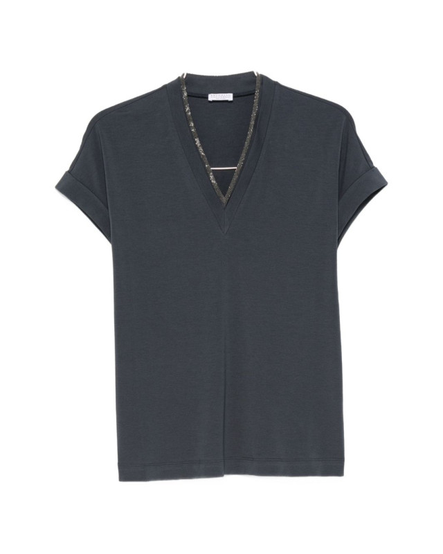 [Brunello Cucinelli] T-shirts Short Sleeve FW26 MPT18BD222C3186