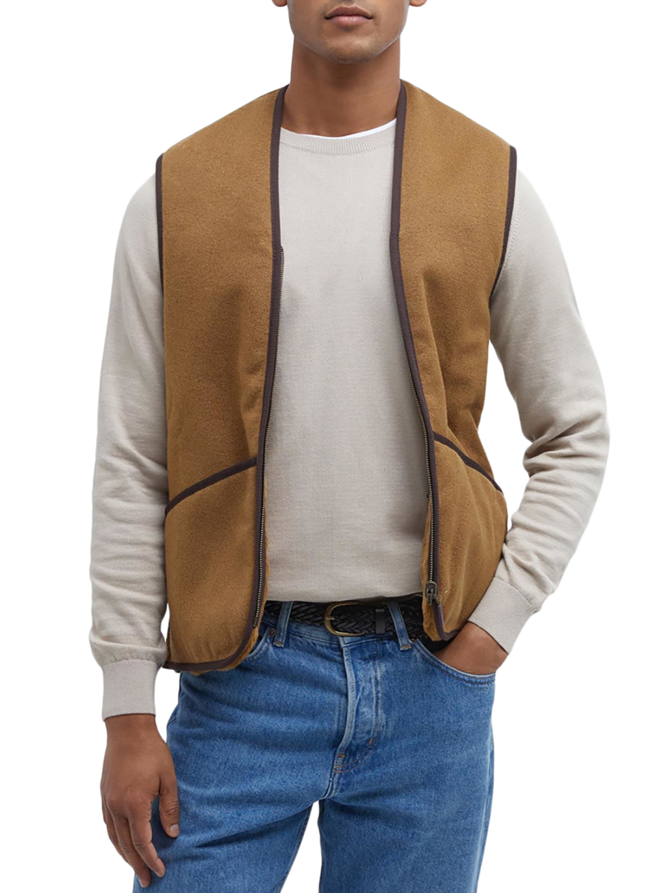 [Barbour] Vest FW26 MLI0004MLI1BR31 BROWN
