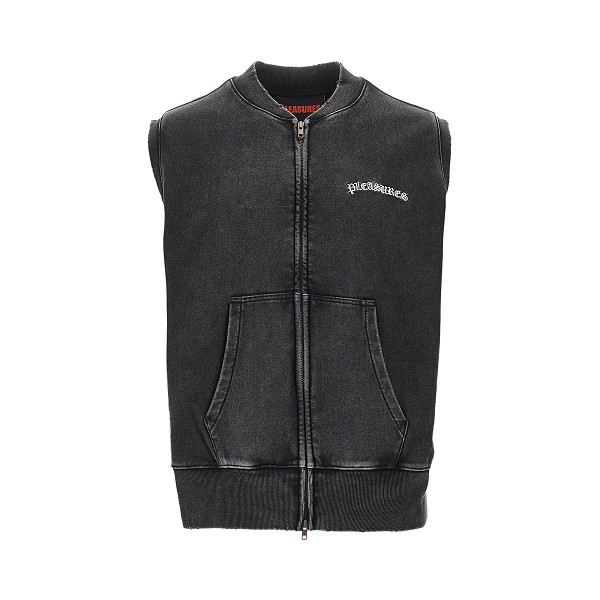 [Pleasures] Vest SS26 P26SP012.FADED BLACK-FADED BLACK