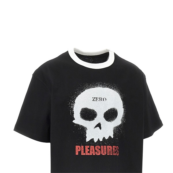[Pleasures] T-shirts Short Sleeve SS26 P26SPZ006.BLACK-BLACK