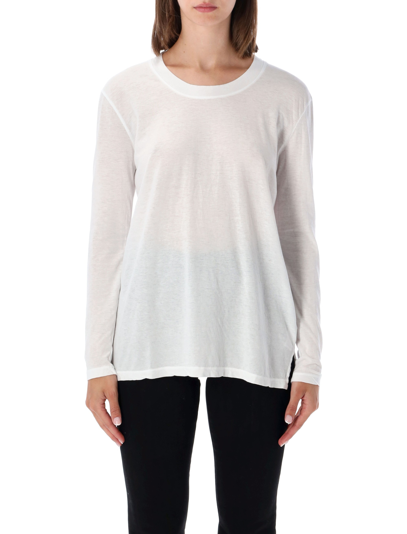 [JAMES PERSE] T-shirts Long Sleeve FW26 WKJ3637WHT