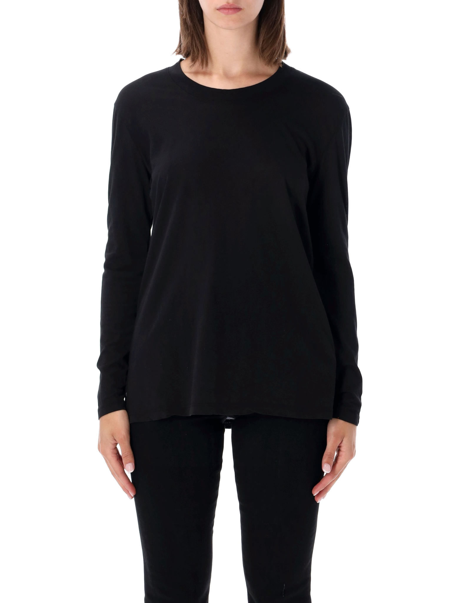 [JAMES PERSE] T-shirts Long Sleeve FW26 WKJ3637BLK