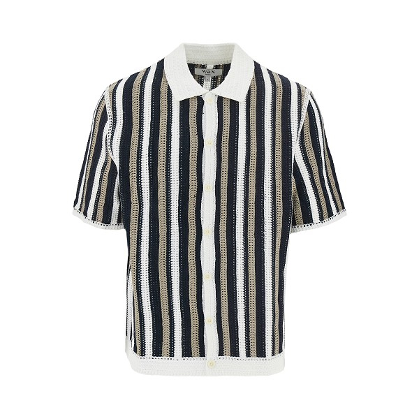 [Wax London] T-shirts Short Sleeve SS26 PORTOSSPOLO.ECRUBLACK-ECRUBLACK