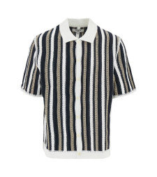 [Wax London] T-shirts Short Sleeve SS26 PORTOSSPOLO.ECRUBLACK-ECRUBLACK