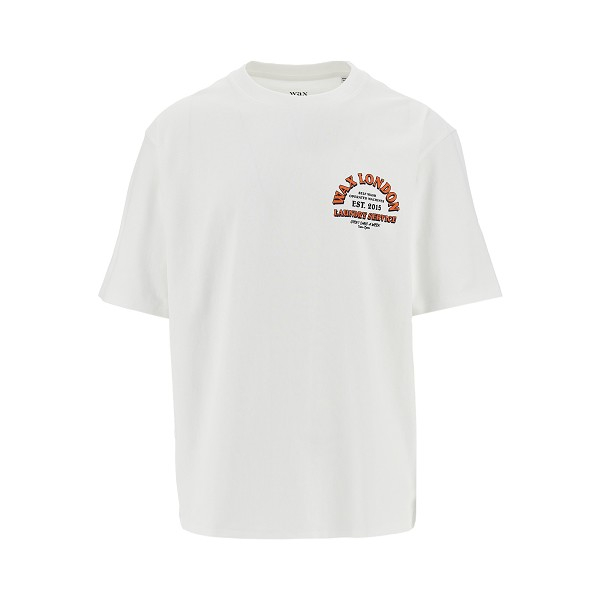 [Wax London] T-shirts Short Sleeve SS26 MILTONSSTEE.OFFWHITE-OFFWHITE