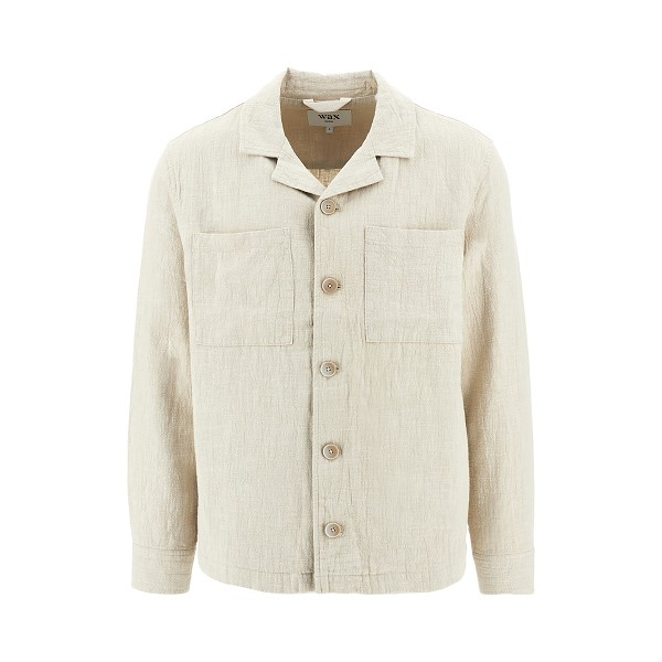 [Wax London] Shirts Long Sleeve SS26 ALDREDOVERSHIRT.NATURAL-NATURAL