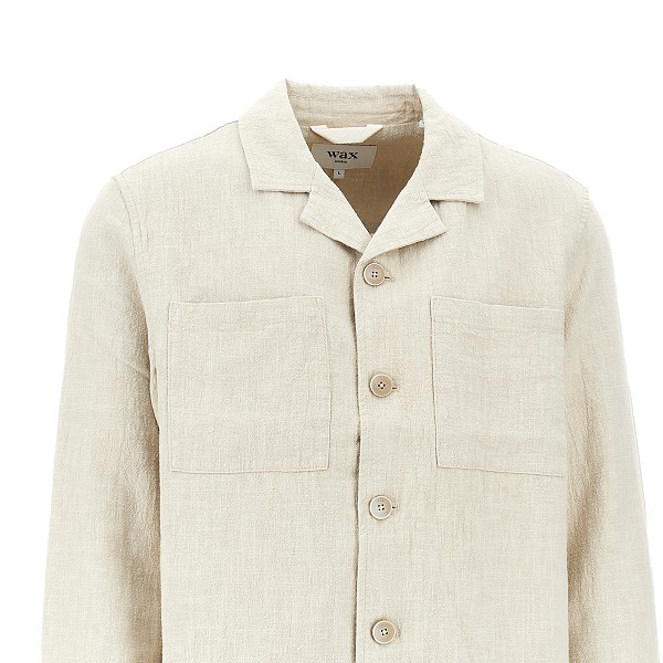 [Wax London] Shirts Long Sleeve SS26 ALDREDOVERSHIRT.NATURAL-NATURAL