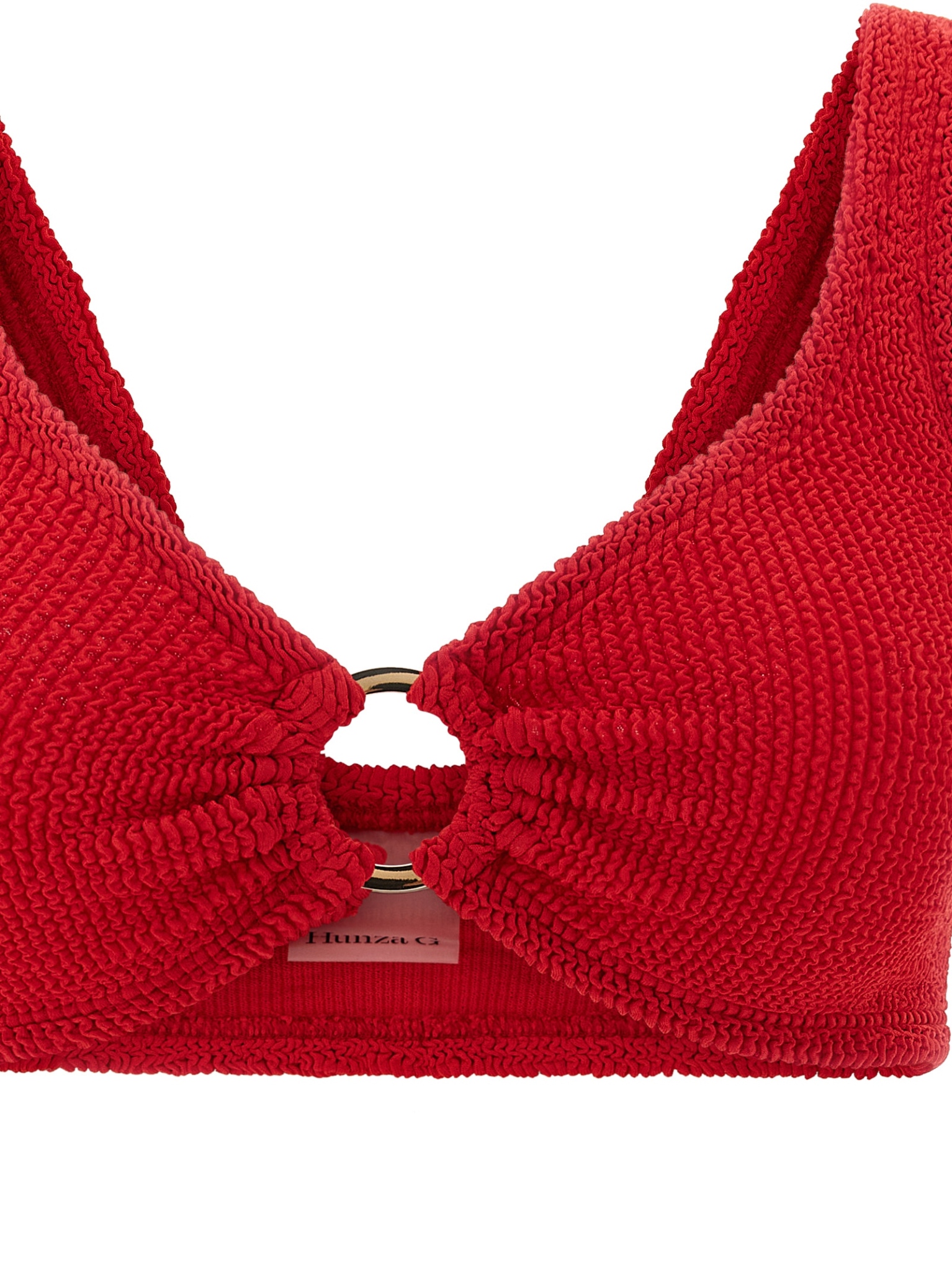 [Hunza G] Bikini FW26 NADINEGOLDHOOPBIKINIRED