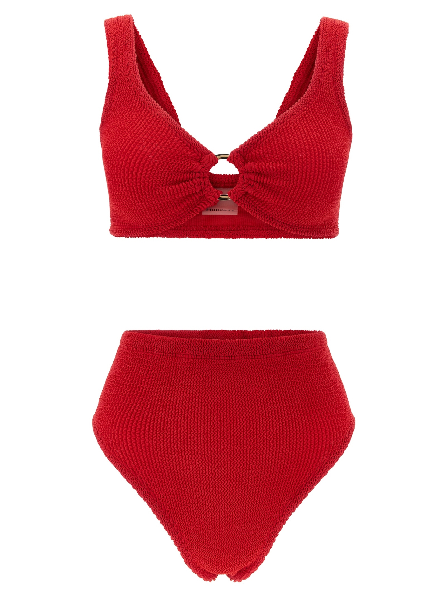 [Hunza G] Bikini FW26 NADINEGOLDHOOPBIKINIRED