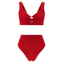 [Hunza G] Bikini FW26 NADINEGOLDHOOPBIKINIRED