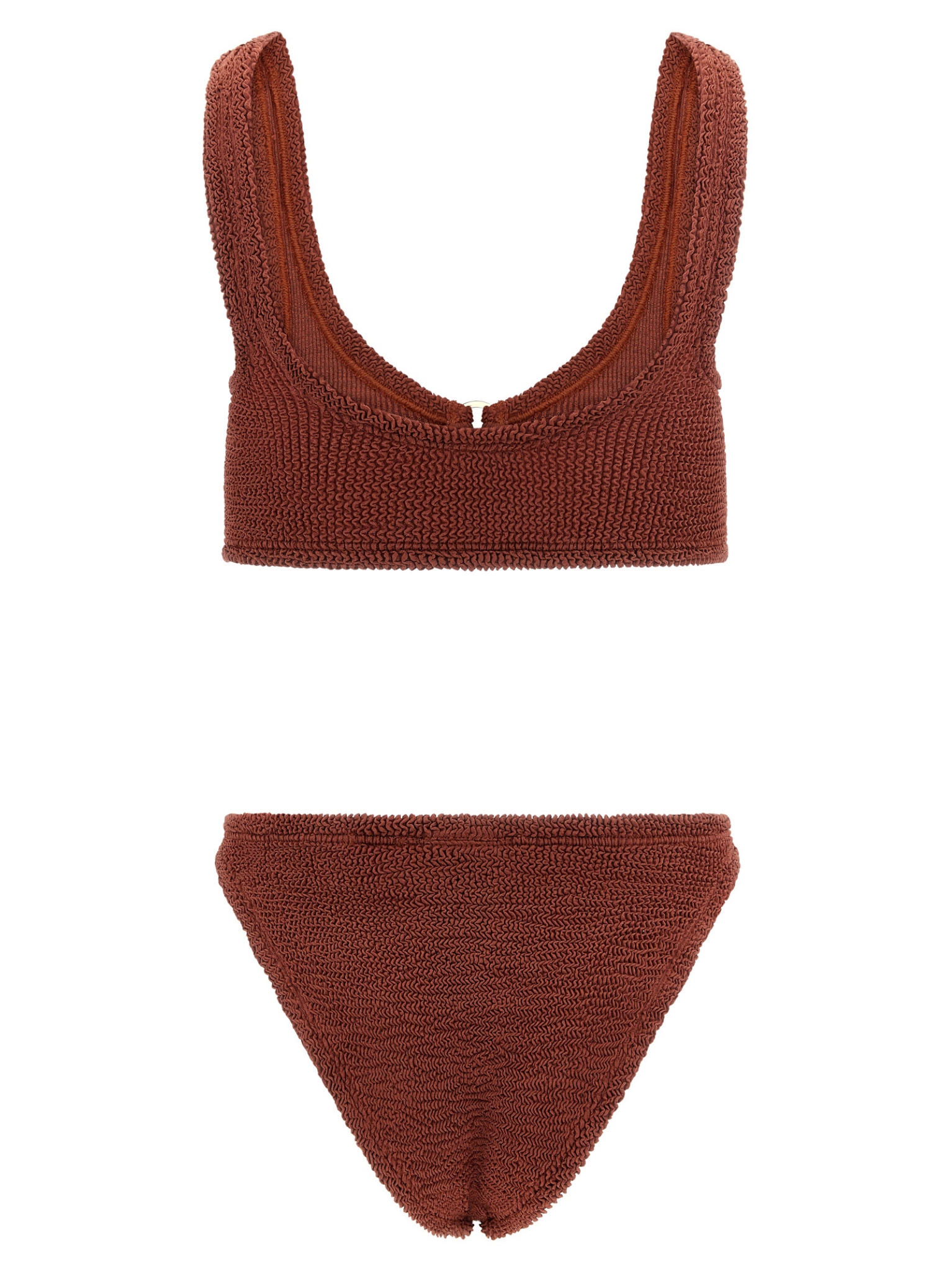 [Hunza G] Bikini FW26 JULIAGOLDHOOPBIKINIMETALLICROSEWOOD