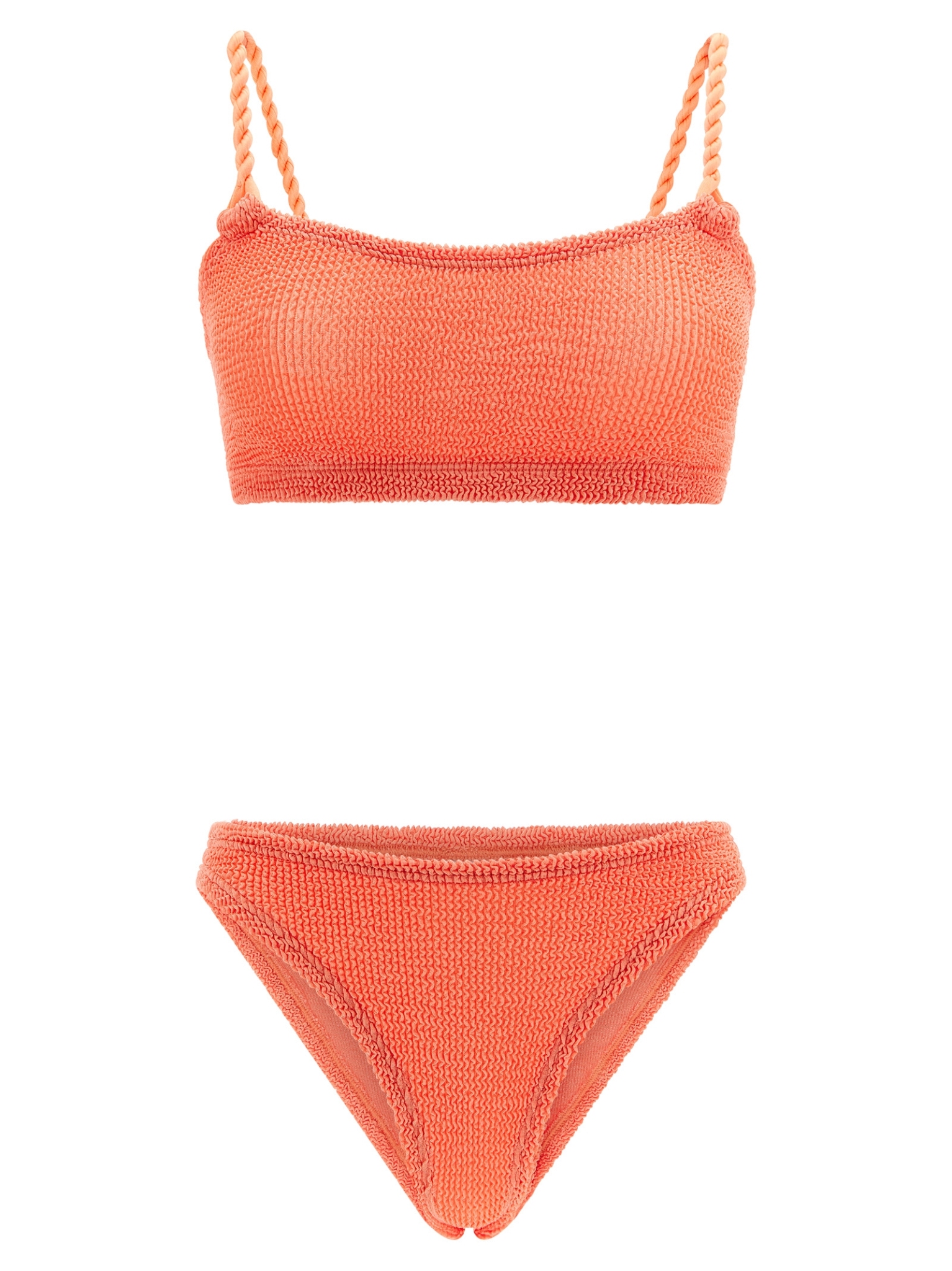 [Hunza G] Bikini FW26 PHOEBEBIKINIMETALLICCORAL