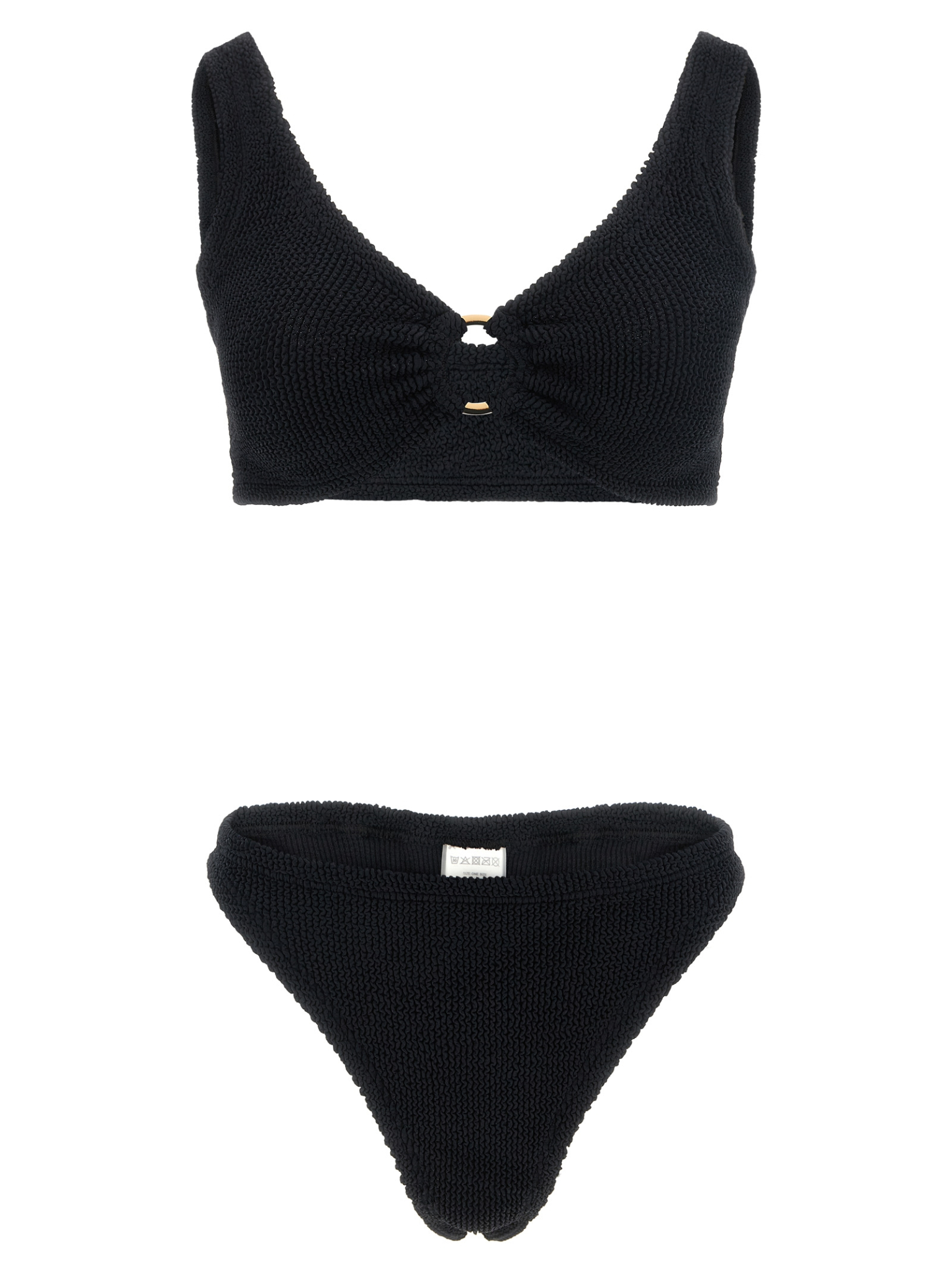 [Hunza G] Bikini FW26 JULIAGOLDHOOPBIKINIBLACK