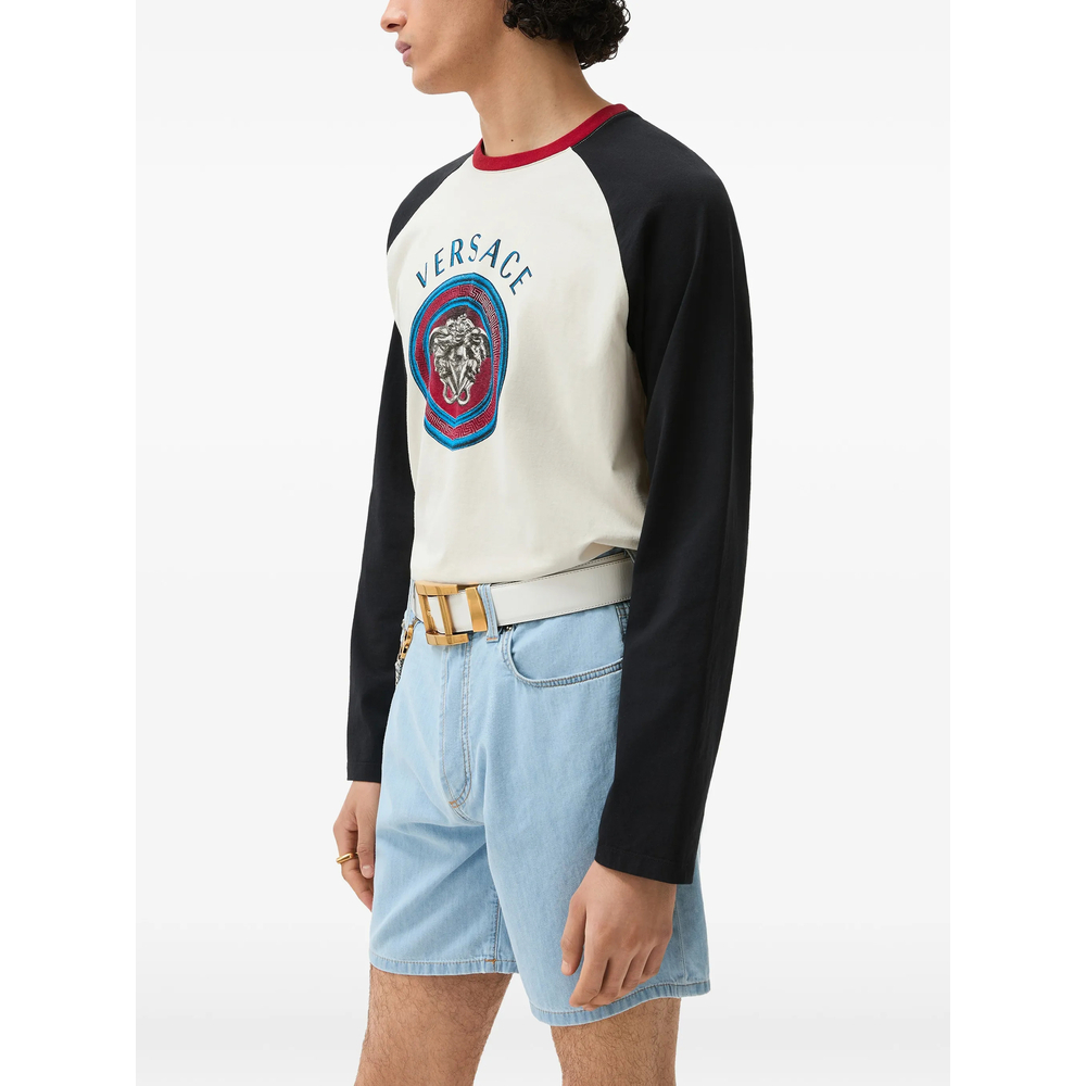 [Versace] T-shirts Long Sleeve FW26 1A18502 1025596 2W0K0