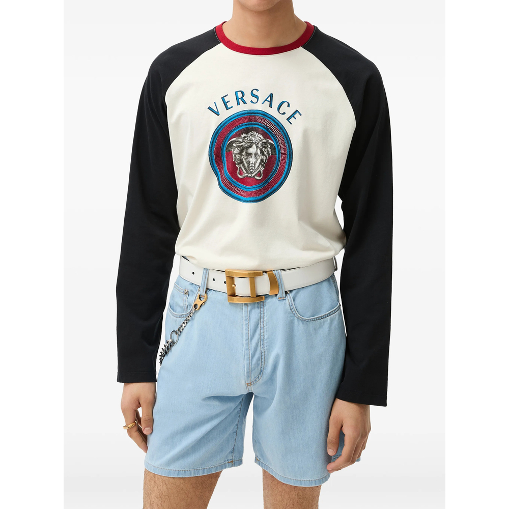 [Versace] T-shirts Long Sleeve FW26 1A18502 1025596 2W0K0