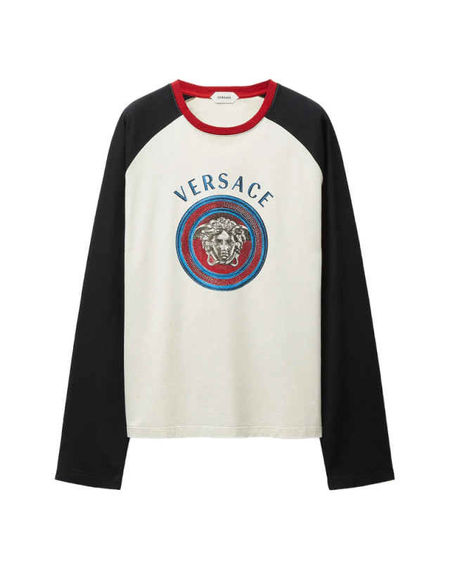 [Versace] T-shirts Long Sleeve FW26 1A18502 1025596 2W0K0