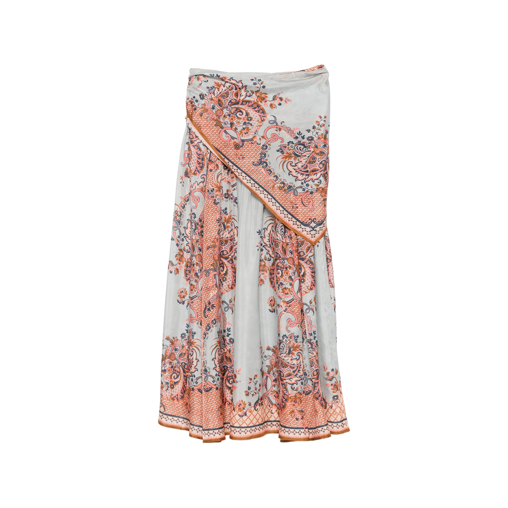 [Zimmermann] Long skirt FW26 8066SSS261  BLUE