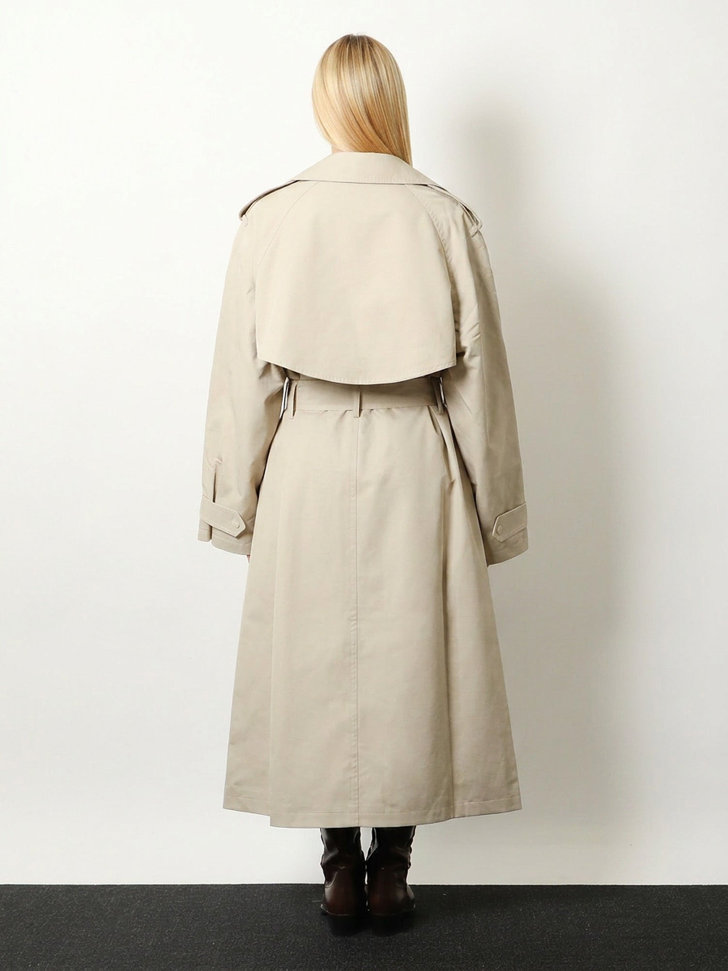 [THE FRANKIE SHOP] Trench Coat FW26 TRFS21991049LIGHTBEIGE