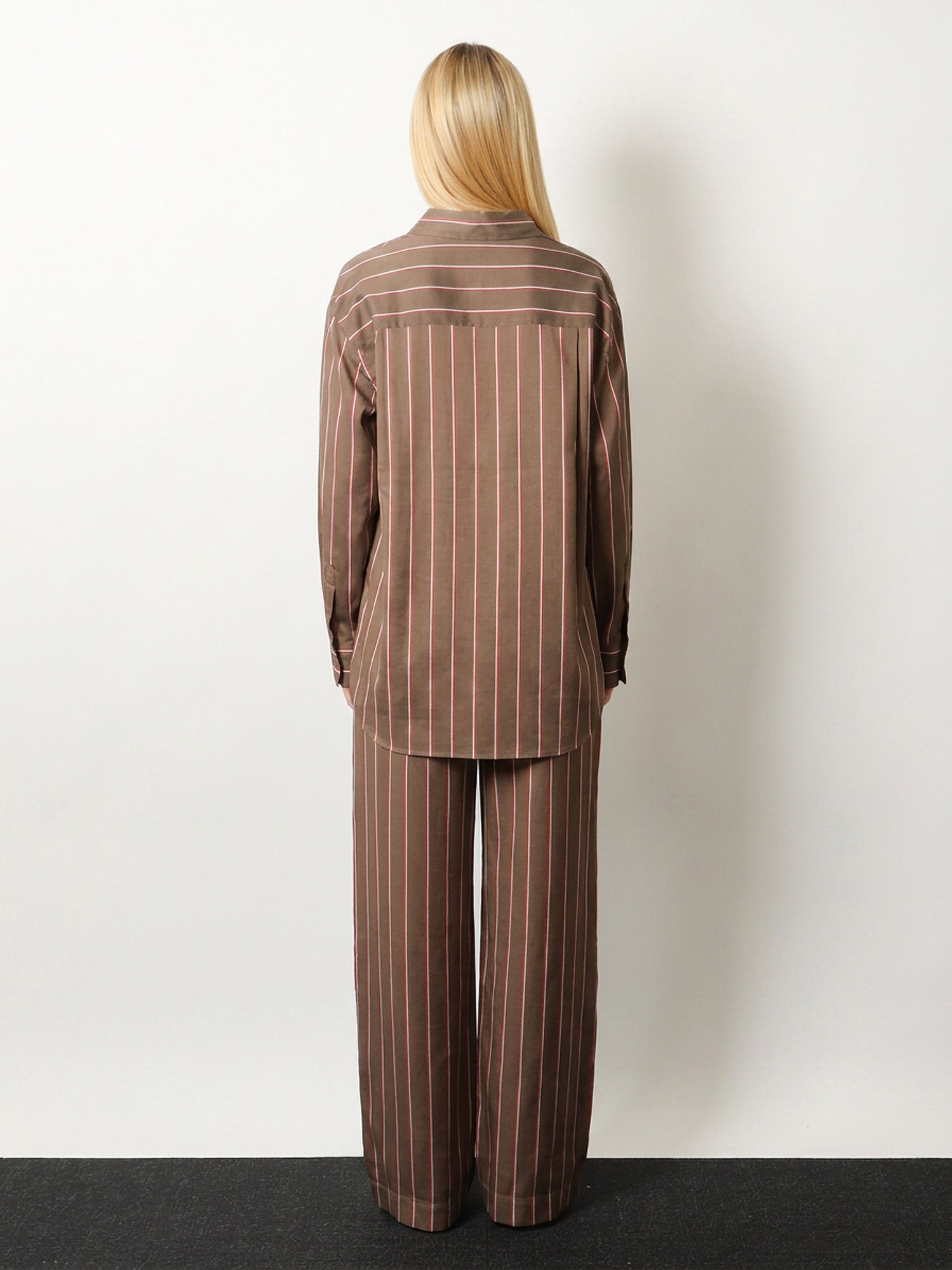 [THE FRANKIE SHOP] Trousers SS26 PAFS21923279BROWNMULTISTRIPE