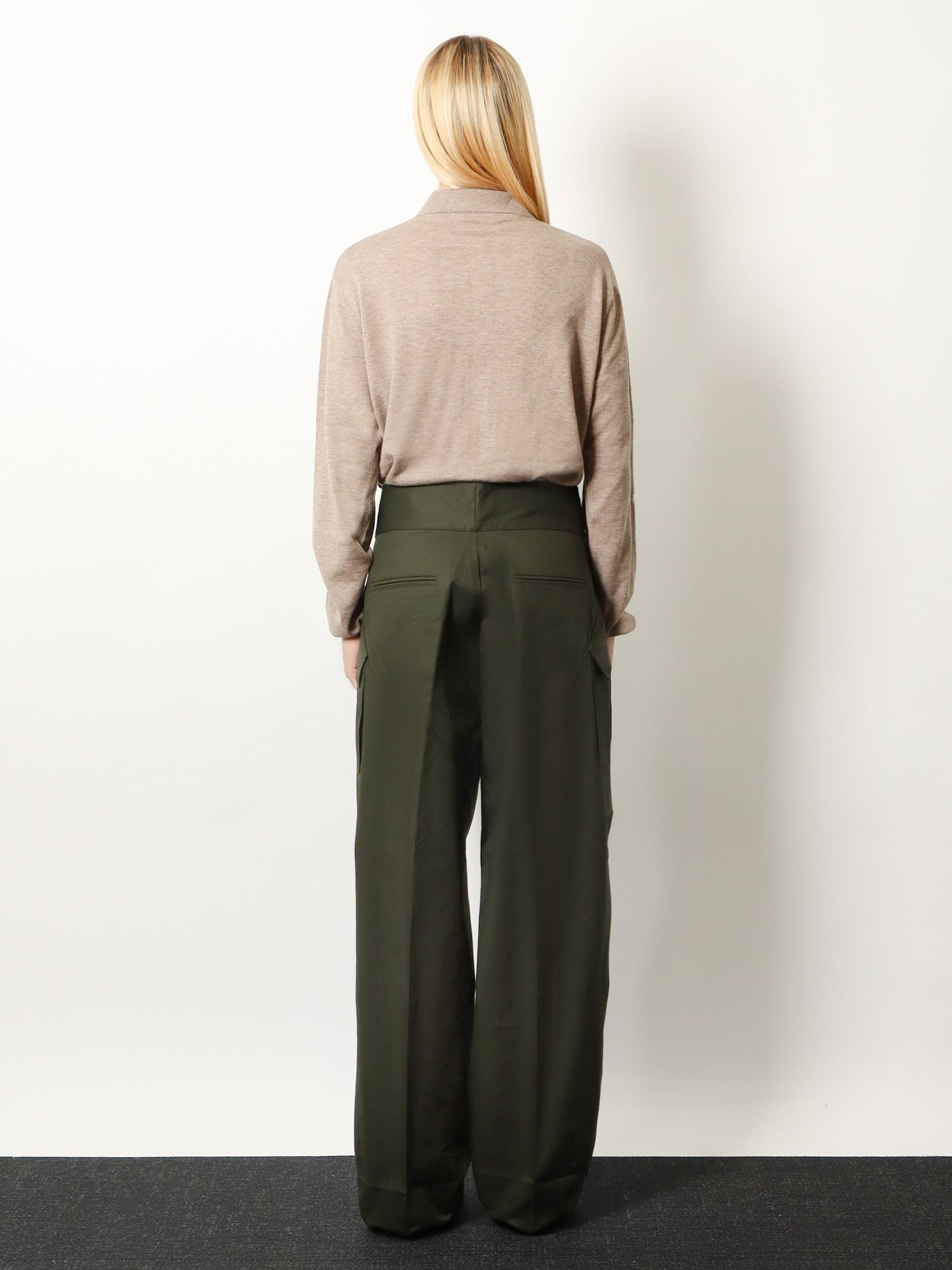[THE FRANKIE SHOP] Trousers SS26 PAFS21864420DEEPGREEN