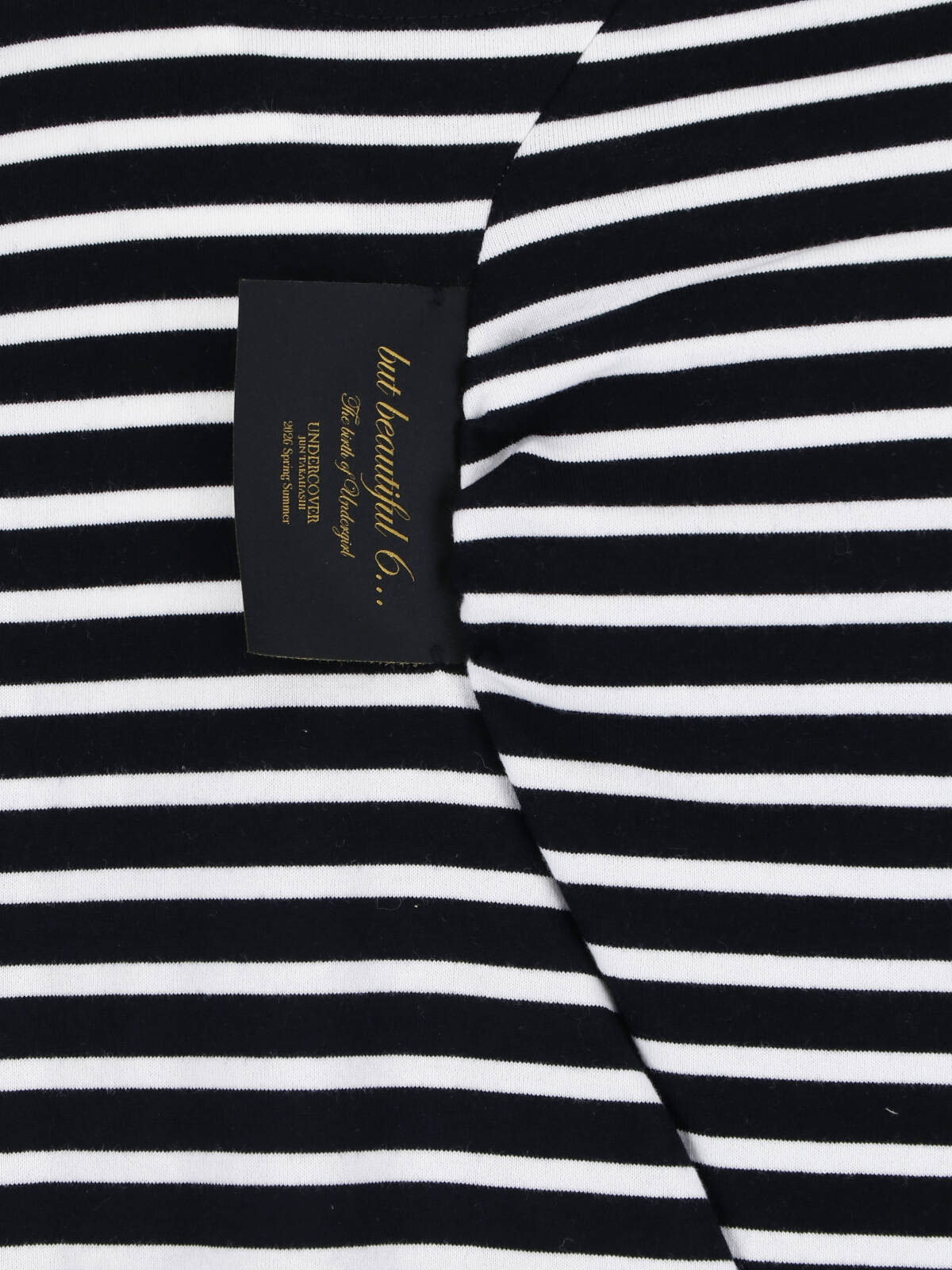 [Undercover] T-shirts Long Sleeve SS26 UC1F1802 1BLK BORDER
