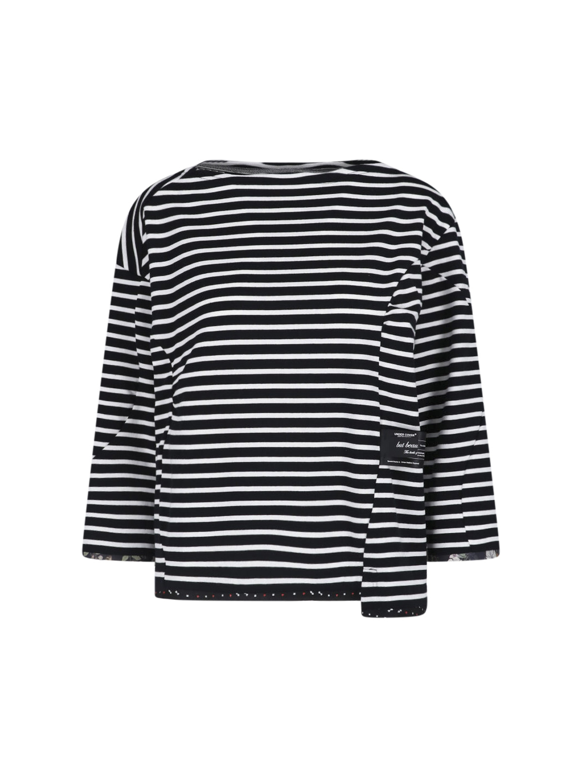 [Undercover] T-shirts Long Sleeve SS26 UC1F1802 1BLK BORDER